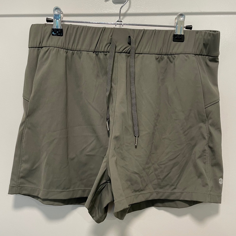 Willit Womens Active Hiking Shorts Olive Green Size Large Drawstring Pockets